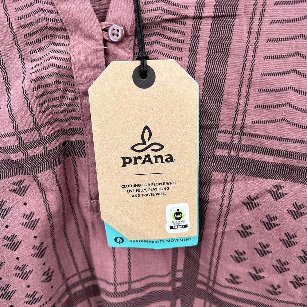 PrAna Women's Elena Top in Dark Mauve Size XS - Picture 2 of 5